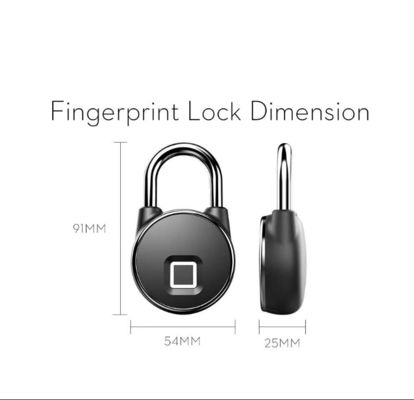 Qleung S502 Fingerprint Waterproof IP65 Tuya BLE APP Padlock Digital Fingerprint Smart Door Lock