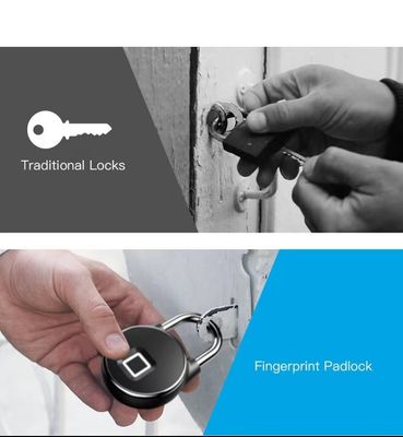 Qleung S502 Fingerprint Waterproof IP65 Tuya BLE APP Padlock Digital Fingerprint Smart Door Lock