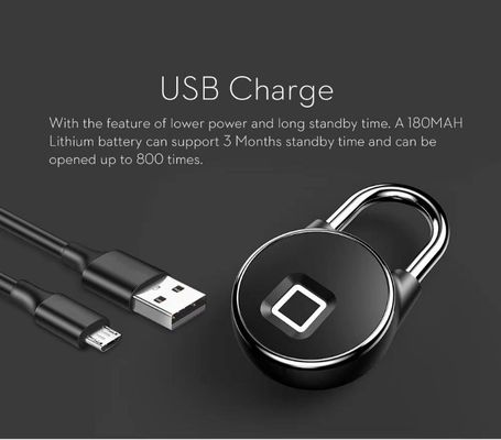 Qleung S502 Fingerprint Waterproof IP65 Tuya BLE APP Padlock Digital Fingerprint Smart Door Lock