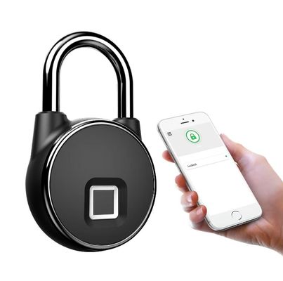 Qleung S502 Fingerprint Waterproof IP65 Tuya BLE APP Padlock Digital Fingerprint Smart Door Lock