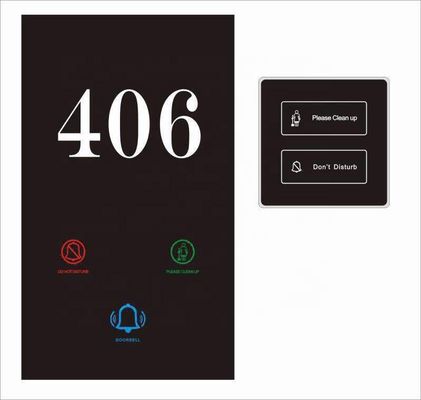 Hotel Doorplate Switch with 5 Years Warranty 130*230*7MM Size and Ceramic Panel for Touch Control