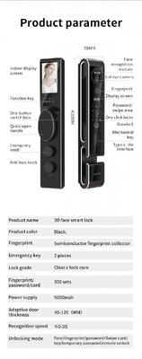 3D Fully Automatic Tuya Smart Door Lock with Multiple Unlock Methods and Language Support