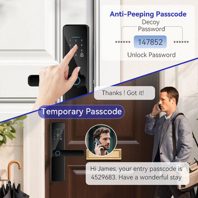 Qleung S811 Conveninent Fingerprint Password Card Unlock Smart Home Door Lock Tuya Door lock 