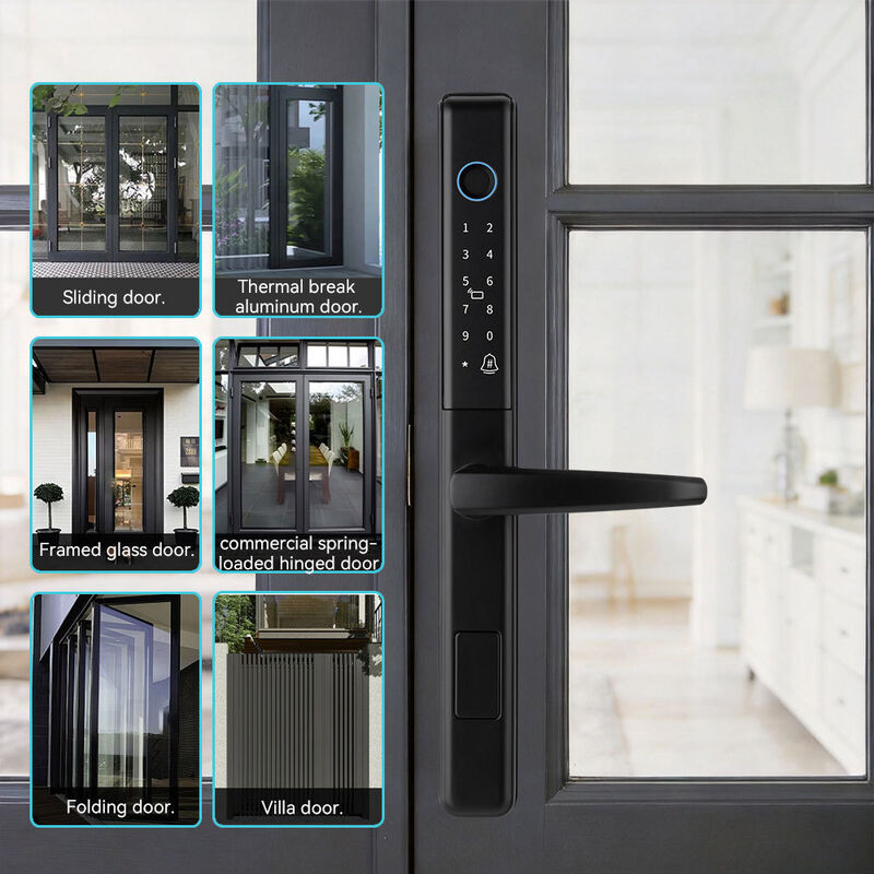 Qleung S609 Slim Lock Waterproof Smart Home Door Lock Tuya door lock