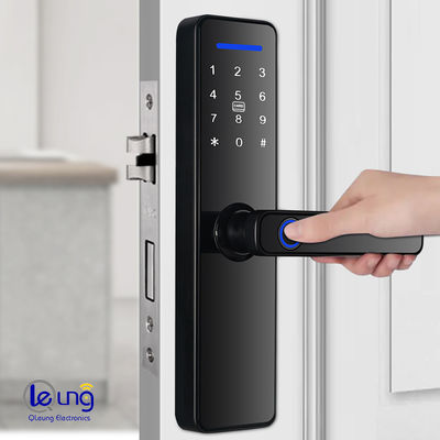 Fermeture de porte intelligente Bluetooth Noir Tuya Wifi Fermeture intelligente Déverrouillage avancé