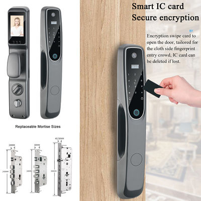 Tuya Appartement Fermeture de porte intelligente Fermeture de porte de contrôle d'accès en alliage d'aluminium