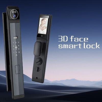 Reconnaissance faciale 3D, verrouilleur intelligent avec appel vidéo et batterie rechargeable de 4200 mAh.