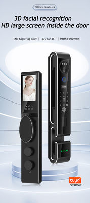 Fermeture de porte à facettes multilingue avec verrouillage automatique de porte de sécurité à interphone