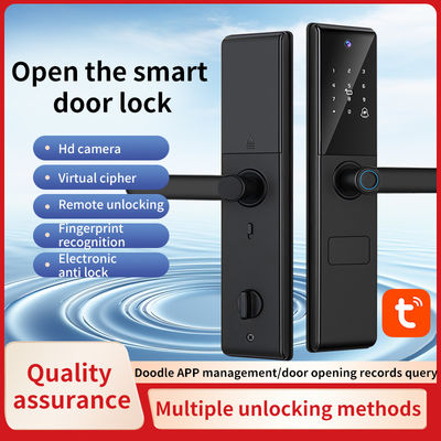 Le verrouillage de la porte intelligente 6068mortise est un verrouillage par caméra d'empreintes digitales.