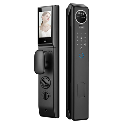 Serrure de porte intelligente S959max à reconnaissance faciale 3D et empreinte digitale automatique avec appel vidéo actif Tuya, contrôle d'accès WiFi et domotique