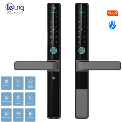 Serrure de porte intelligente extérieure étanche avec construction en alliage d'aluminium et garantie de 2 ans