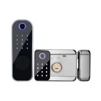 Vente Flash Serrure de Porte Intelligente Étanche Tuya TTLock Empreinte Digitale Double Face Mot de Passe Carte IC Clés.